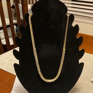 Stella & Dot Gold Leaf Necklace